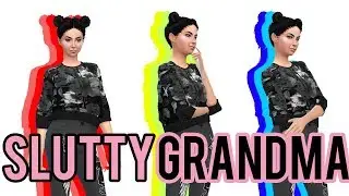 Slutty Grandma //  The Sims 4 CAS // KimChi Gamer