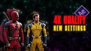 MAKE HIGH QUALITY (4K) EDITS ! AFTER EFFETS AND TOPAZ AI NEW SETTINGS TUTORIAL.