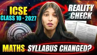 ICSE Class 10 Maths 2026-27 🔥 Syllabus Reality Check + Important Chapters!