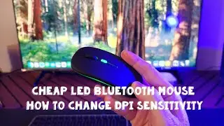 Cheap LED Bluetooth Mouse How To Change DPI Sensitivity