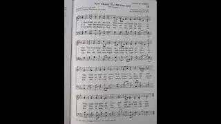 Now Thank We All Our God- Hymn Sheet, Martin Rinkart 1586- 1649 #hymnal #christianmusic #hymns