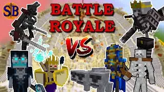 Skeleton Boss Battle Royale | Minecraft Mob Battle
