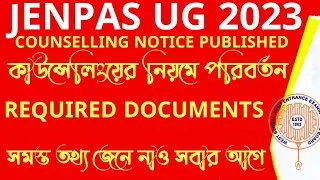 JENPAS UG 2023 COUNSELLING DATE|JENPAS UG 2023 COUNSELLING PROCESS|BSC NURSING COUNSELLING 2023