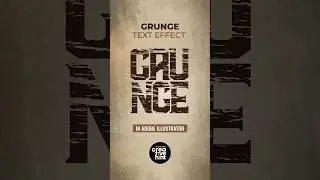 How to design Grunge Text Effect in Adobe Illustrator.