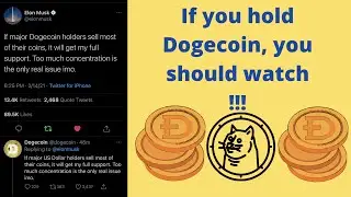 DOGECOIN PREDICTION 2021 | What Elon Musk tweet means today | Bearish??