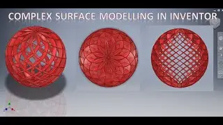 Complex Surface Modelling in Inventor || Surface Modelling in Inventor || Inventor 3d drawing Cad