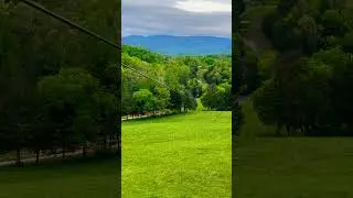 Zipline  in the Gatlinburg mountains #zipline #mountains #weekendvibes #ytshorts