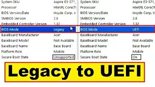 legacy to uefi without data loss . 100% working . 2022