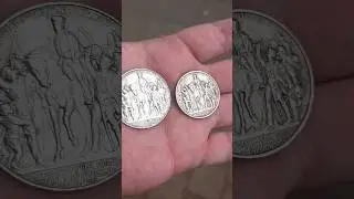 Серебряная монета Пруссии в ознаменование победы над Наполеоном 