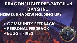 Shadow Priest | 5 Days In | Dragonflight Pre-Patch | Community + Personal Feedback | Bugs, Fixes..