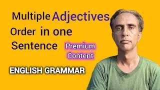 Adjectives Order in English Sentences 