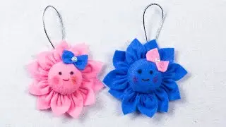 Super easy idea to make a felt - DIY Amazing felt craft ideas - How to make a felt flowers