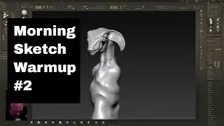 Morning Sketch Stream #2 Zbrush Concepting -Lanky Alien-