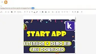 StartApp Extension and Demo Aia File for Kodular free