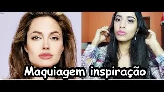 Maquiagem inspirada na Angelina Jolie - Ariane Lima