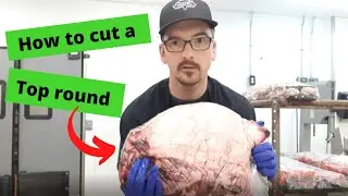 how to butcher a top round (inside Round) into london broil