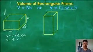 Volume of RECTANGULAR PRISMS