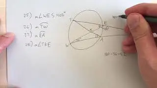 A Few More Examples of Arcs and Inscribed Angles