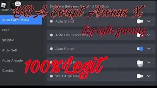 YBA Script Arceus X Auto Farm/Auto Sell item/Auto pick Item And more