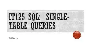 SQL-02d - Filtering with WHERE