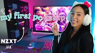 unboxing my first gaming PC ! 👾 ✧ nzxt bld,secretlab chair and razer x sanrio setup | Barbie Jasha