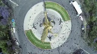 Ángel de Independencia / Paseo ciclista 2014 - México DF / Fotografía Aérea + DRONE