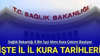 SAĞLIK BAKANLIĞI 8.000 İŞÇİ ALIMI CANLI YAYIN- KURA ÇEKİMİ NEREDE, TÜM DETAYLAR VİDEDODA. (3.4.2024)