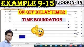 4. ON-OFF Delay timer in Mitsubishi plc programing | Timer tutorial in Hindi | LOW-HIGH Speed Timer|