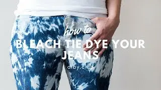 How to Bleach Tie Dye Your Jeans | DIBY Club
