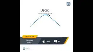 Adobe Photoshop pen tool shortcut fot point conversion