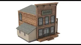 UPBGE - [ C4/12] Building a bank for the Texans of the Wild West