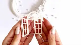 ЧИПБОРД ИЗ КАРТОНА ОКНО СО СТАВНЯМИ №1