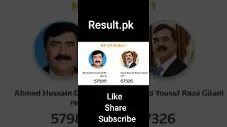 NA-148 Election Result 2024 Syed Yousuf Raza Gilani vs Taimur Altaf Malik  #election  #election2024