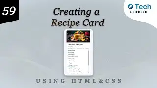 Creating a Recipe Card with HTML & CSS #75DayUIChallenge #day59