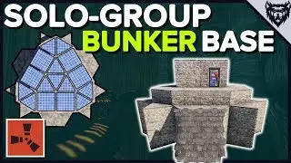 RUST - Strong 'Starter to Main' - Solo-Small Group Rust Bunker Base Design (2019)