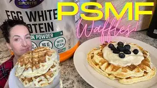 well i did it | PSMF waffles | making waffles with the PSMF bread recipe | janetgreta