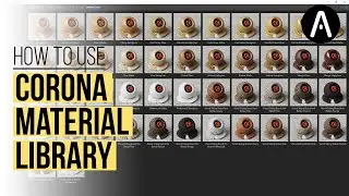 Corona Render Built-in Material Library
