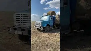 Погрузка зил 4331 сенокос .