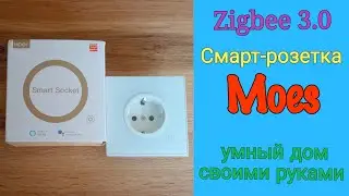 НАСТЕННАЯ ZIGBEE СМАРТ-РОЗЕТКА. УМНЫЙ ДОМ С ДЕВАЙСАМИ MOES.