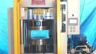 POT PRODUCTION -  DOUBLE ACTION DEEP DRAWING HYDRAULIC PRESS + TRIMMING - BEADING MACHINE