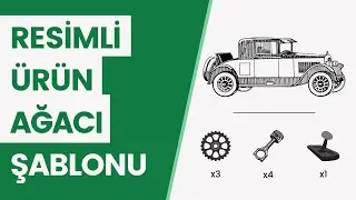 EXCEL ÜRÜN AĞACI ŞABLONU - (Hücrenin Ortasına Resim Ekleme ve PDF olarak Kaydetme Düğmeleri)