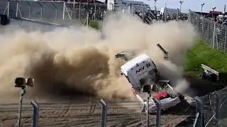 British Truck Racing Championship 2023 at Brands Hatch Red Flag Crash
