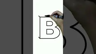 HOW TO DRAW 3D Letter B
