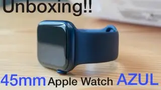 Unboxing Apple Watch serie 7 en color azul abismo 2021