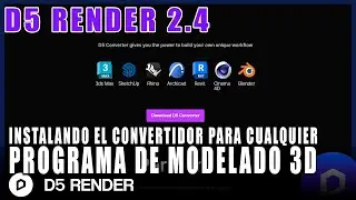 COMO INSTALAR EL CONVERTIDOR DE D5 RENDER 2.4 PARA SKETCHUP REVIT 3DSMAX ETC
