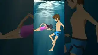 Yuta Mio Swimming in the Deep Sea of ​​Sakura Beach | Sakura School Simulator