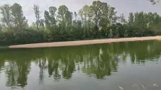 River view in Tours, France.