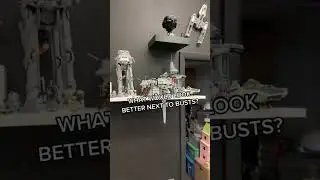 LEGO minifigure? Or LEGO minifig head? Which should go next to busts? #brickshow#lego#wouldyourather