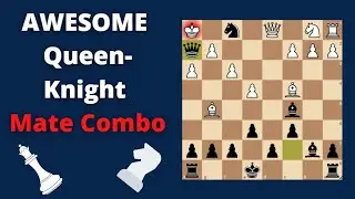 Quick Checkmate with Brutal Queen + Knight Combo!