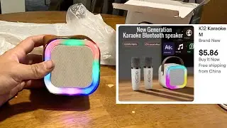 I Bought the Impossibly Cheap Karaoke Machine (unbox + test)